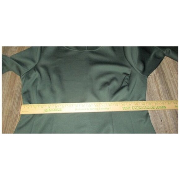 NWT Lane Bryant Dark Green Bell Ruffle Slv Dress Womens Size 16 Whimsigoth Boho - Picture 9 of 13